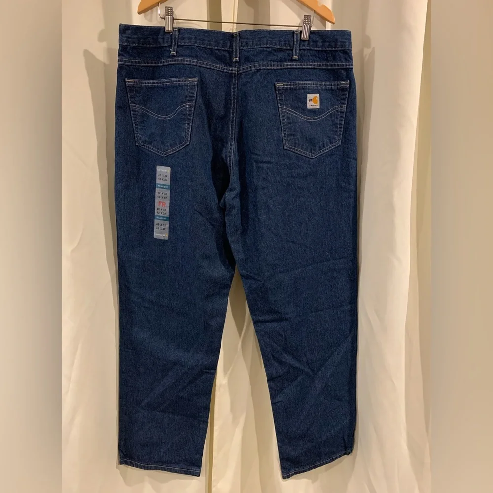 NEW W/ Tags Carhartt FR Midweight Canvas‎ Jeans 42 x 32 FRB100-DNM